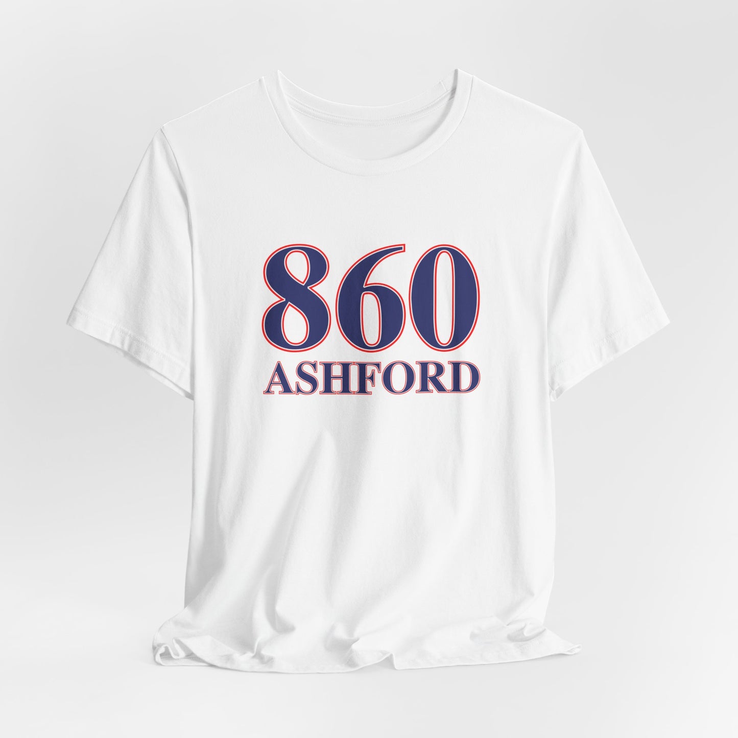 860 Ashford Red White & Blue Unisex Jersey Short Sleeve T-Shirts