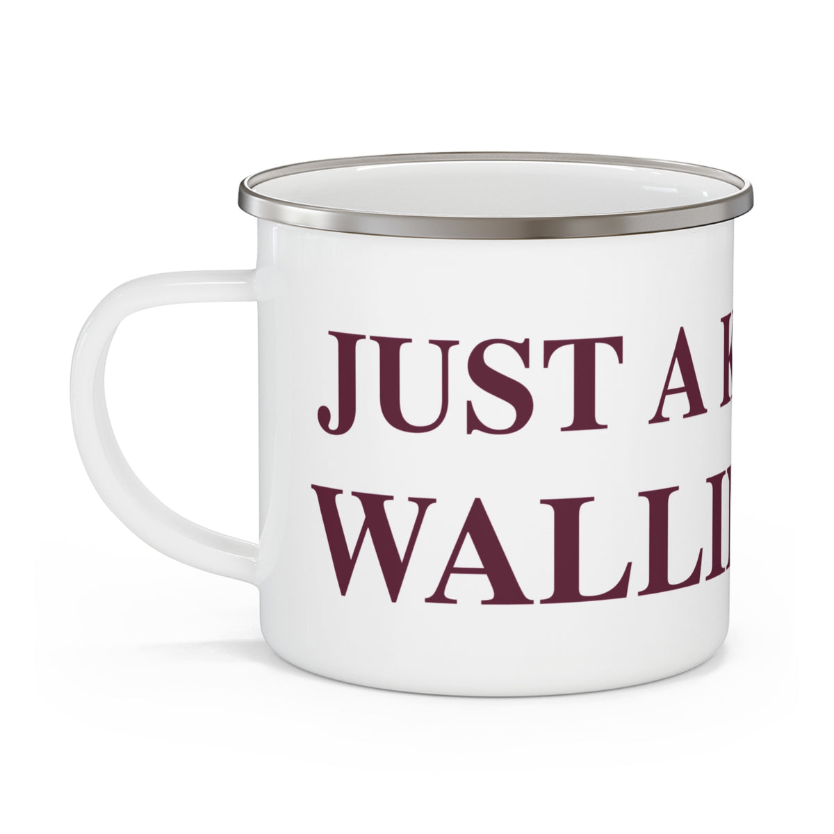 Just a kid from Wallingford Enamel Camping Mug