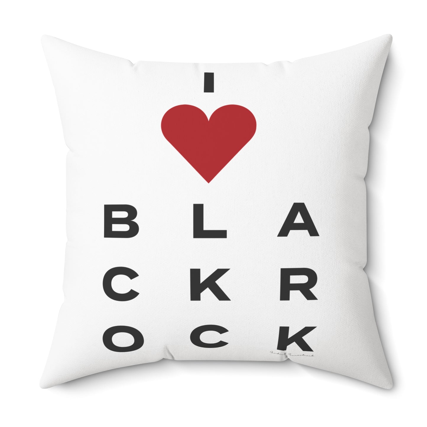 Black Rock Vision Spun Polyester Square Pillow