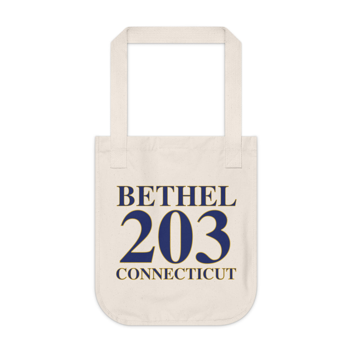 Bethel 203 Connecticut Organic Canvas Tote Bag