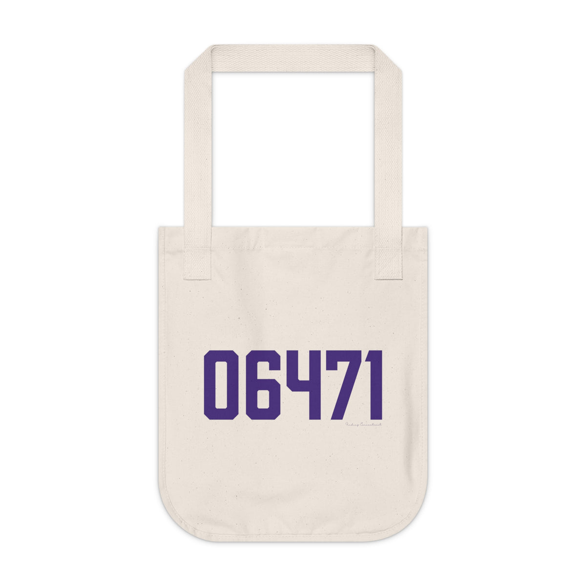 06471 North Branford Connecticut Zip Code Organic Canvas Tote Bag