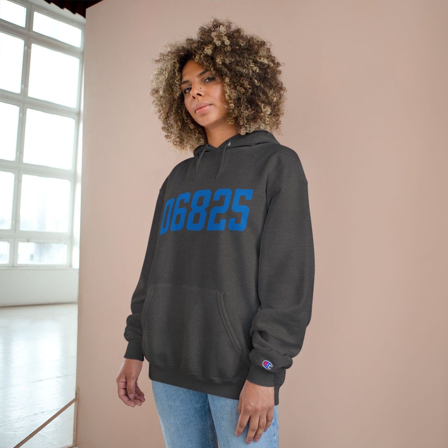 06825 Fairfield Connecticut Zip Code Champion Hoodie Sweatshirt