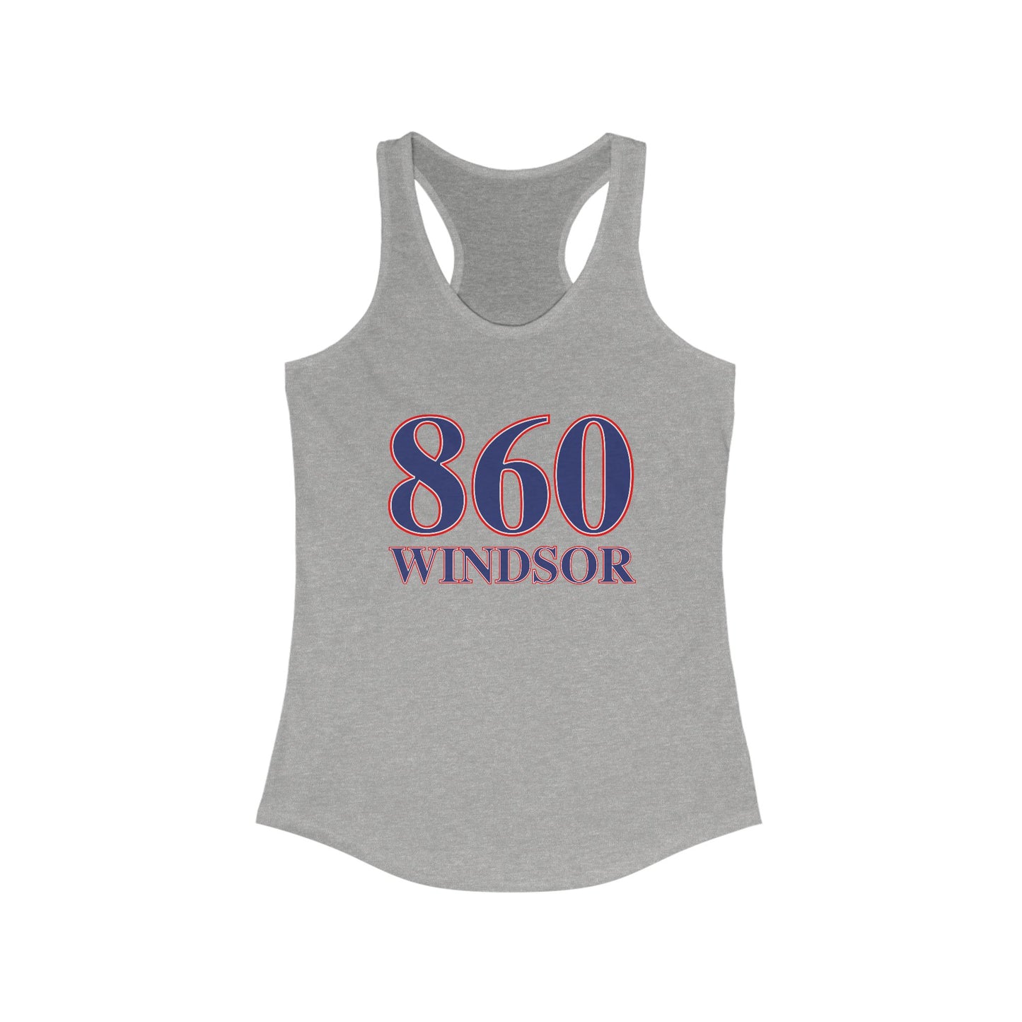 860 Windsor Red White & Blue Women's Ideal Racerback Tank Top