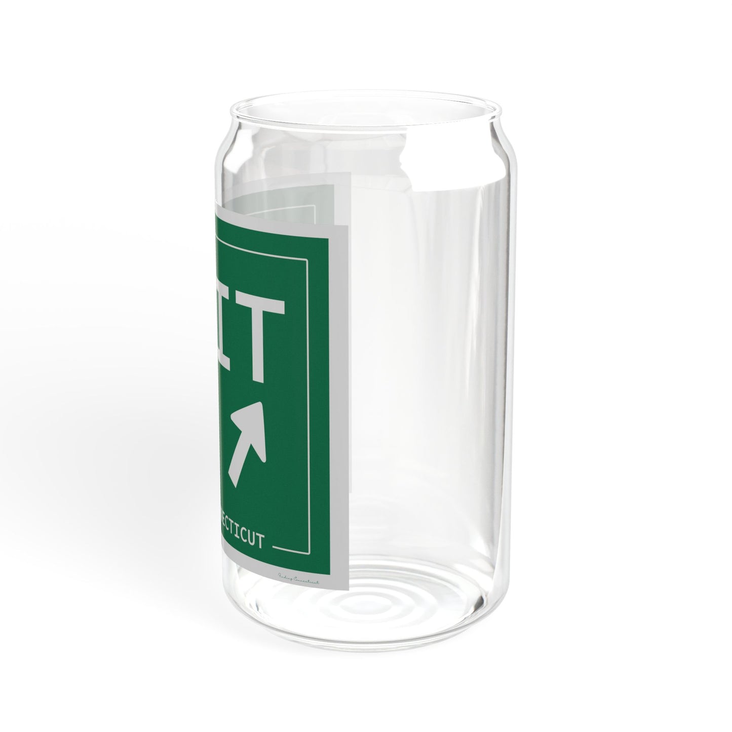 Vintage Exit 67 WCP Sign Sipper Glass, 16oz