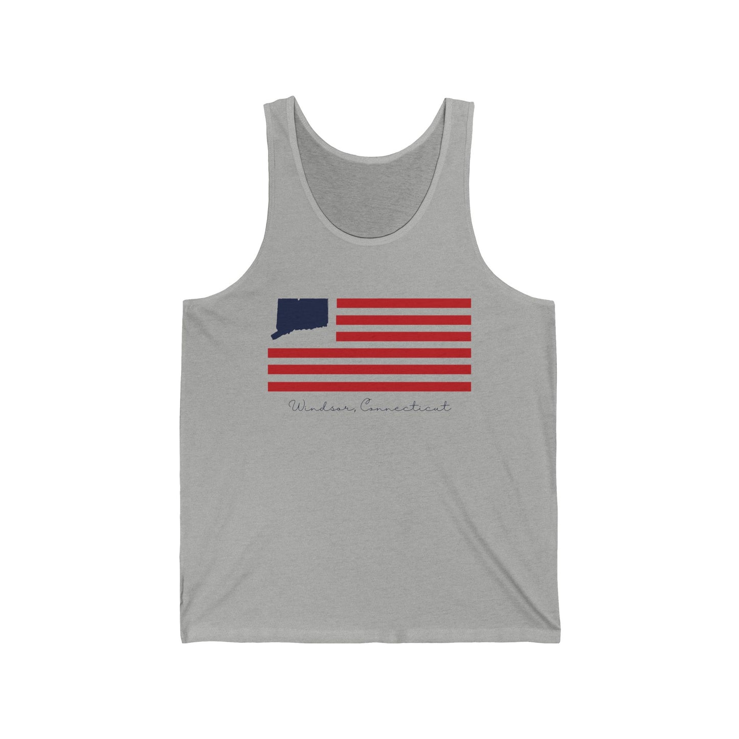 Windsor Connecticut Flag Unisex Jersey Tank Top