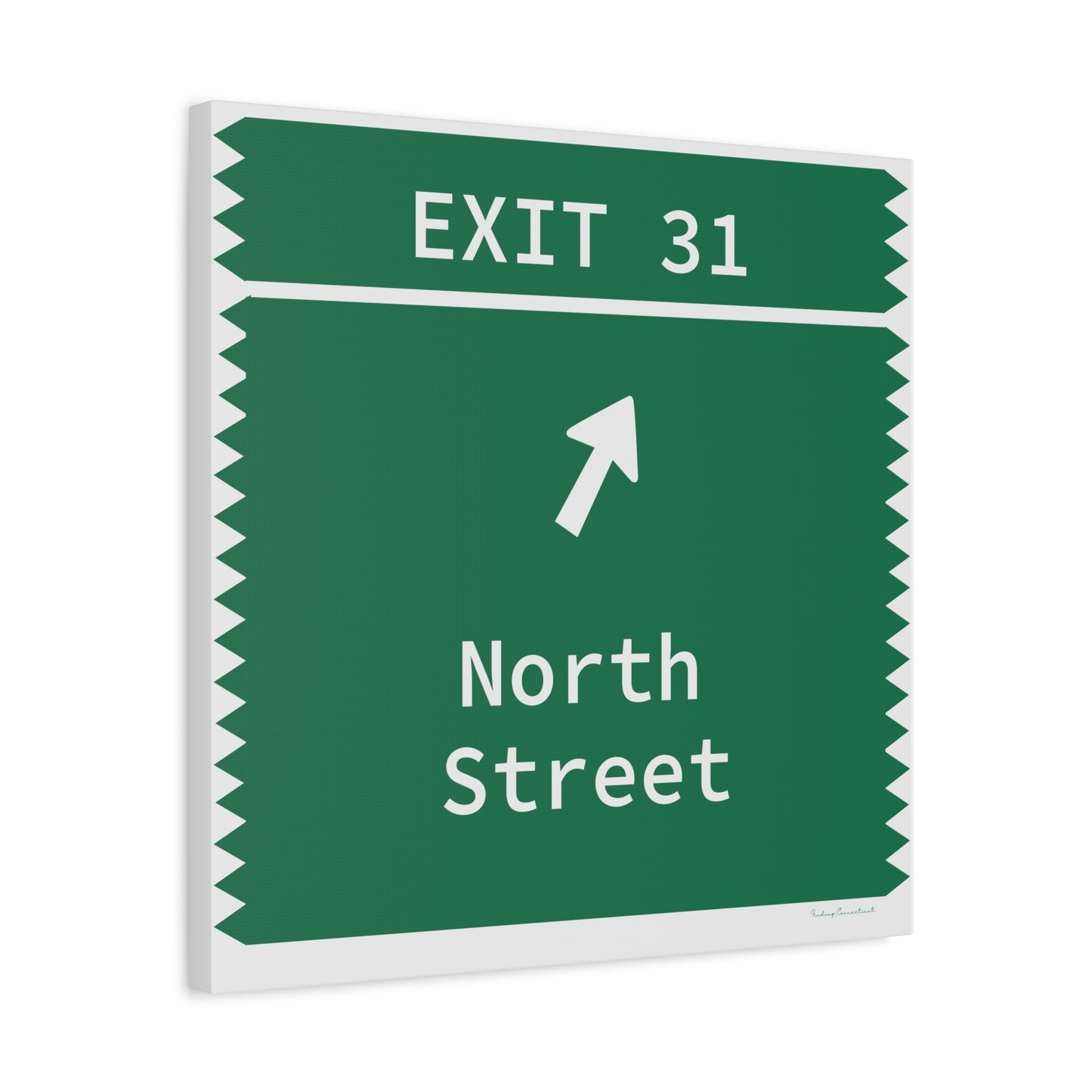 Vintage Merritt Parkway Exit 31 Sign Matte Canvas, Stretched, 1.25"