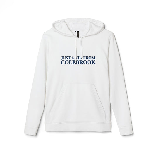 Just a kid from Colebrook adidas Unisex Fleece Hoodie