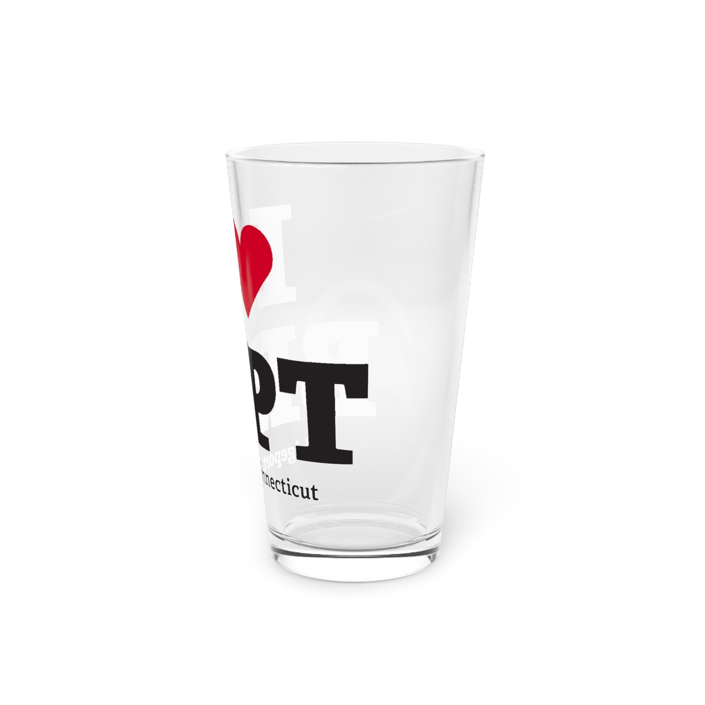 I Heart BRPT Pint Glass, 16oz