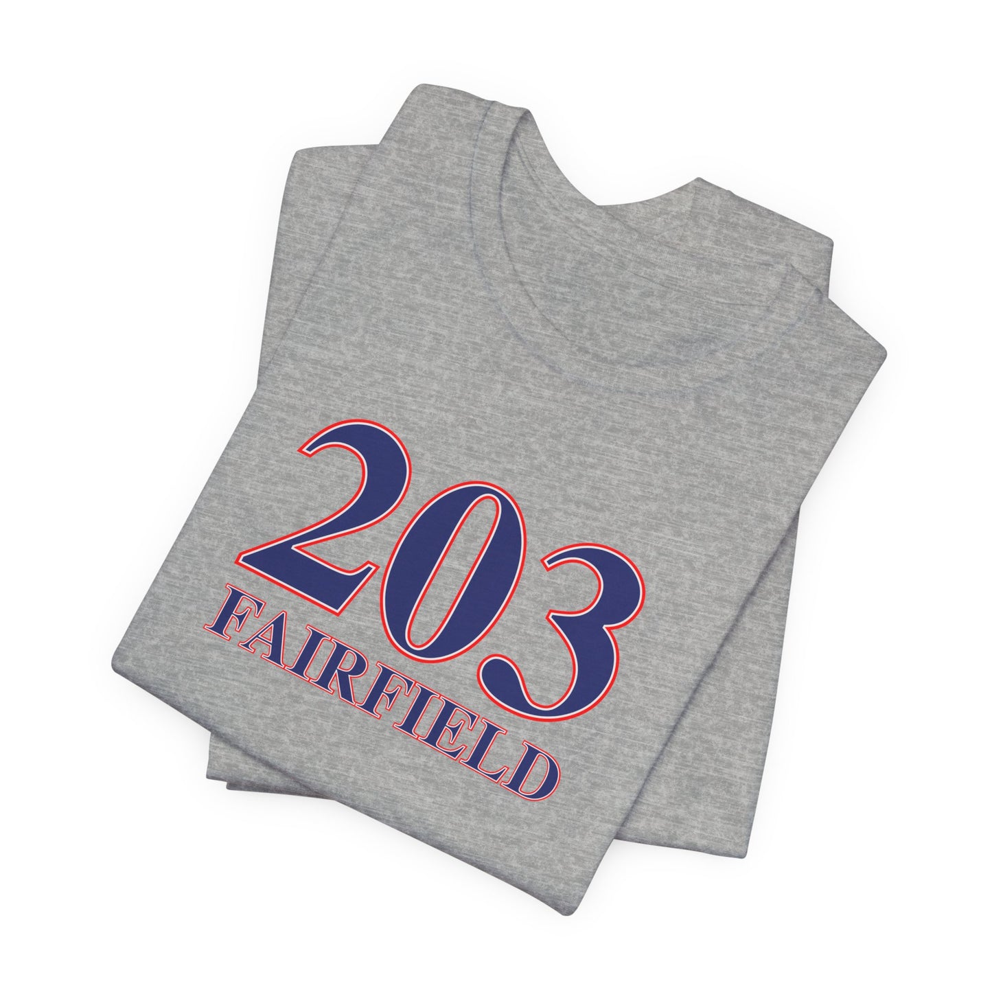 203 Fairfield Red, White & Blue Unisex Jersey Short Sleeve T-Shirt