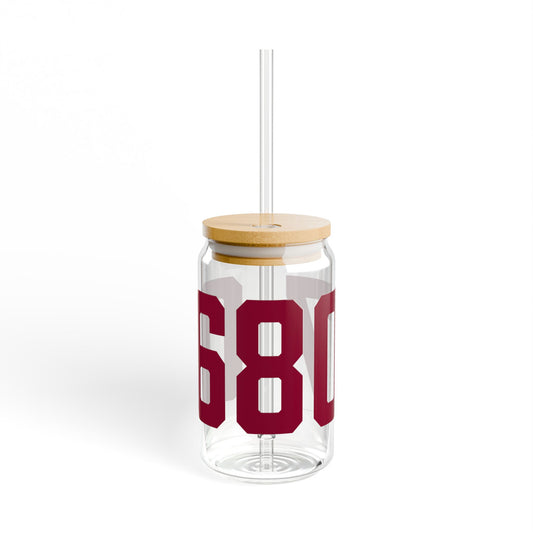 06807 - Greenwich Connecticut Zip Code Sipper Glass, 16oz
