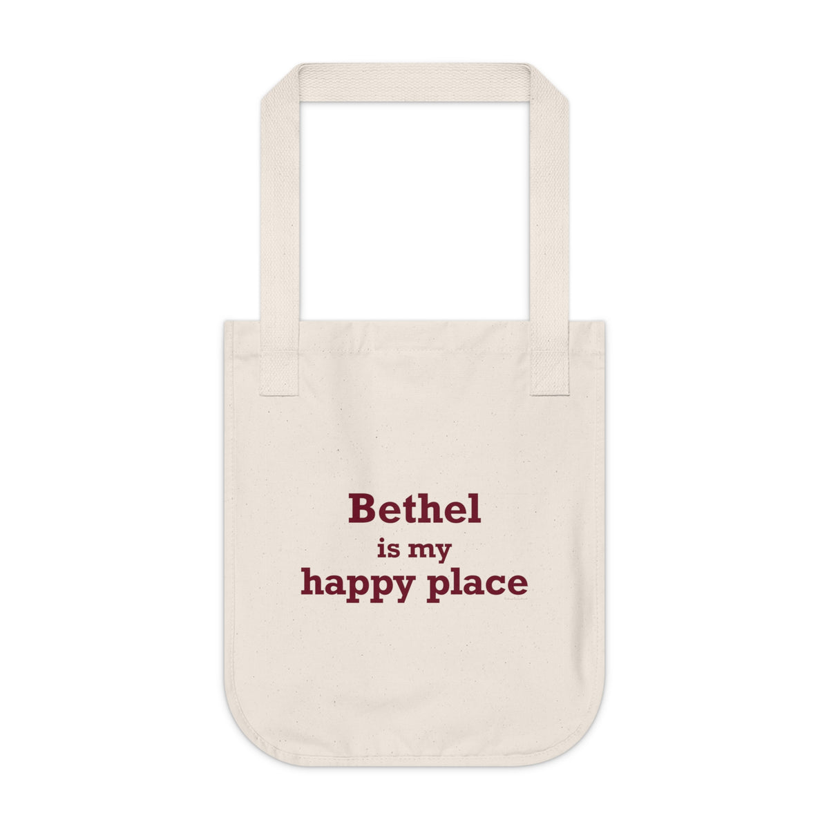 Bethel Is My Happy Place Organic Canvas Tote Bag