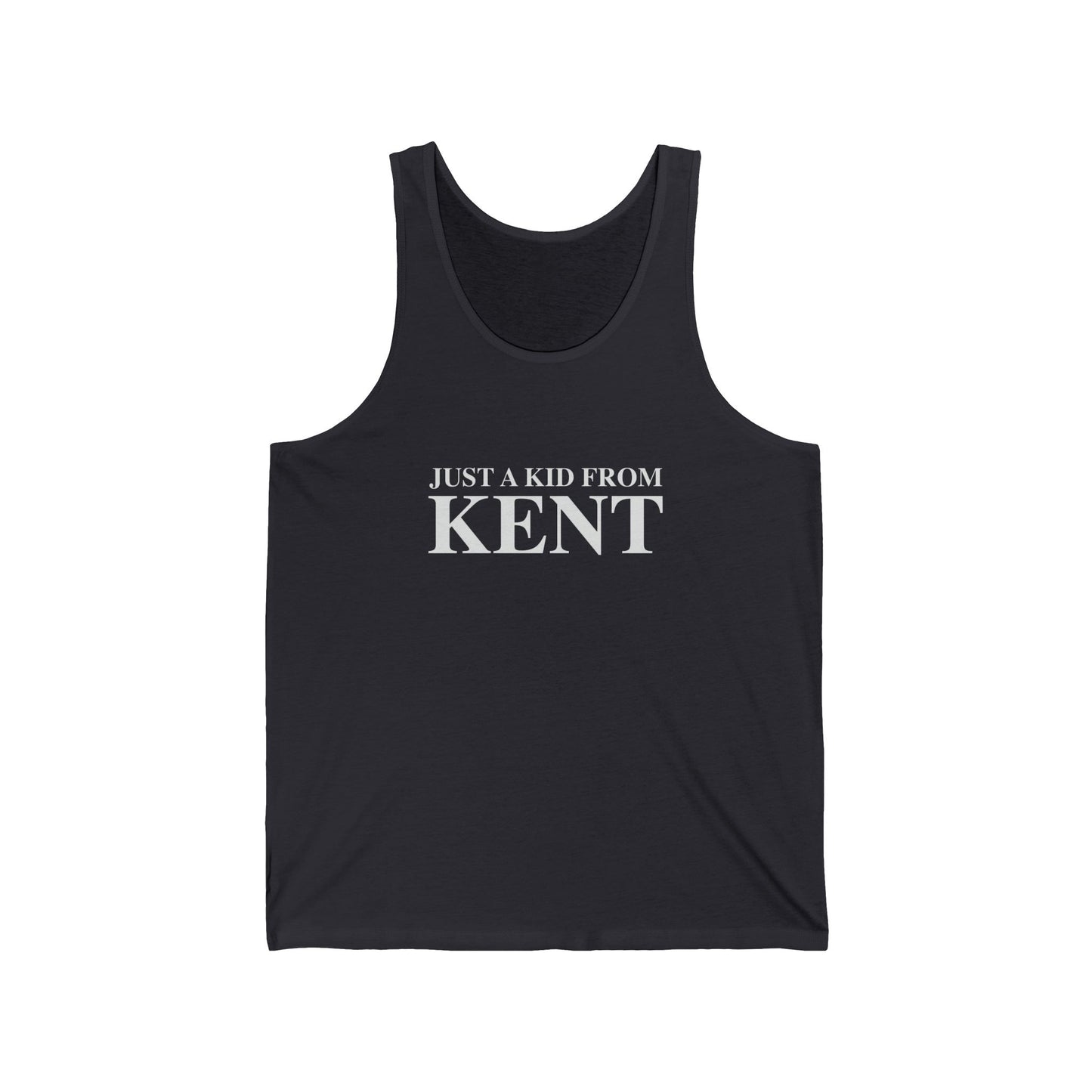 Just a kid from Kent Unisex Jersey Tank Top