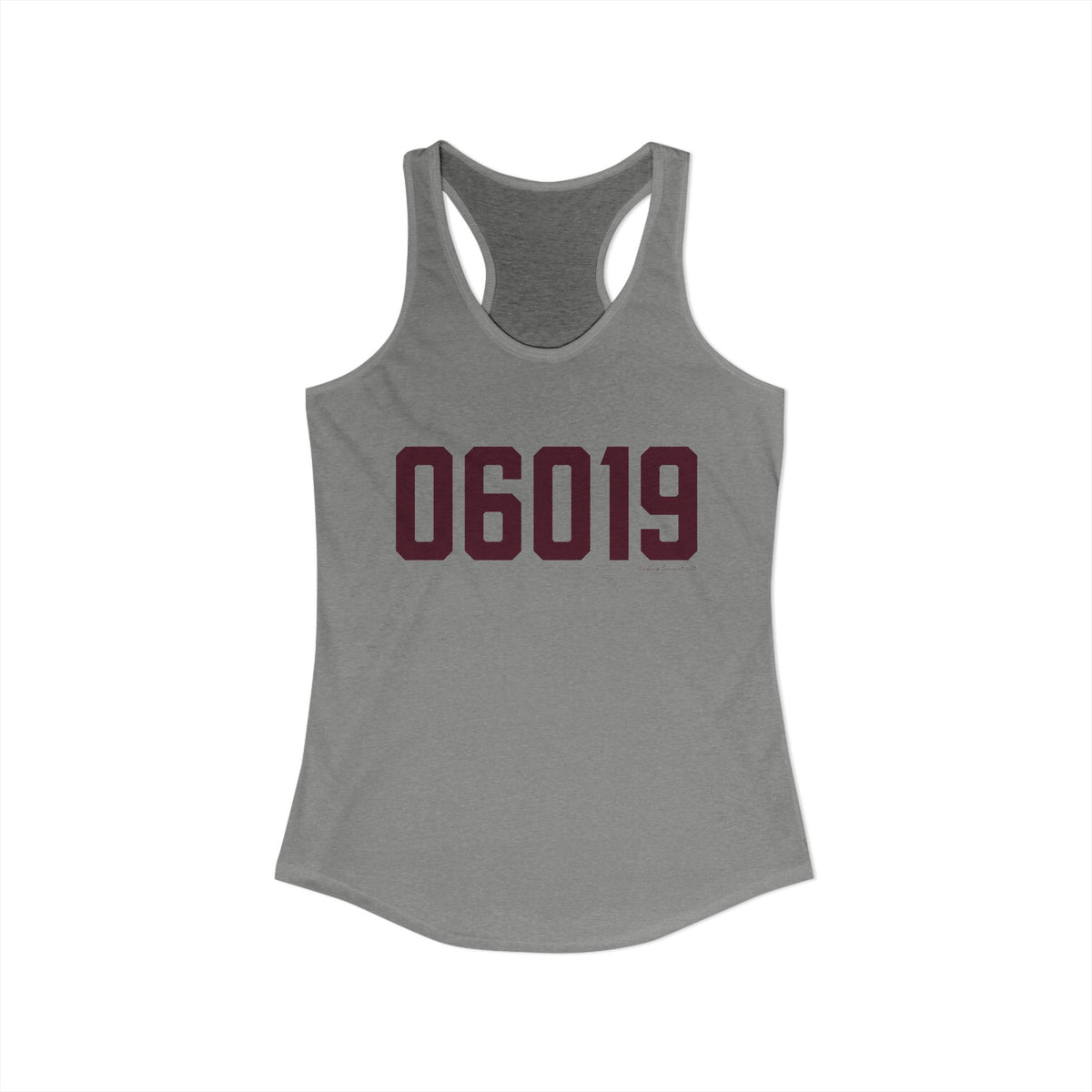 06019 Canton Connecticut Zip Code Women's Ideal Racerback Tank Top
