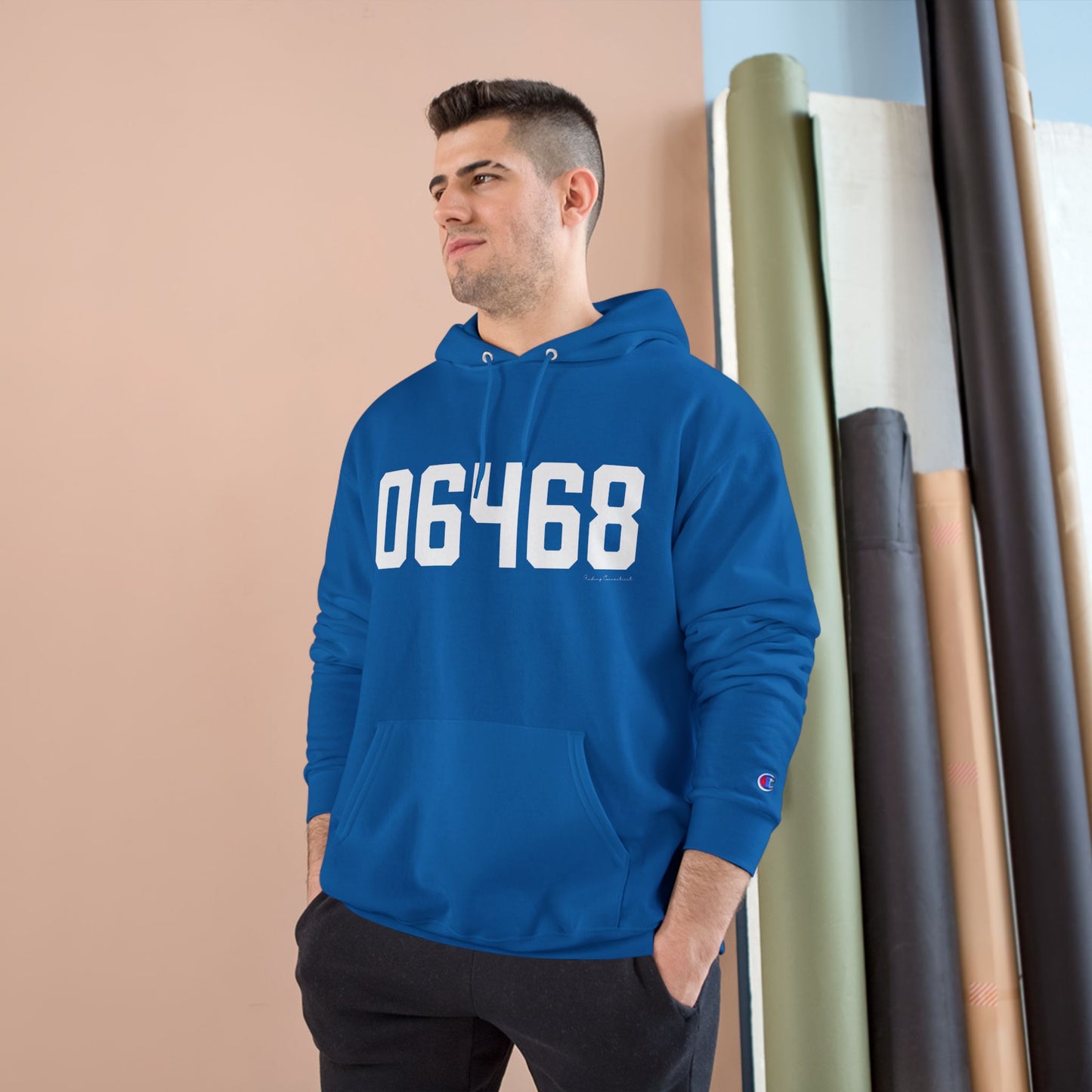 06468 Monroe Connecticut Zip Code Champion Hoodie Sweatshirts