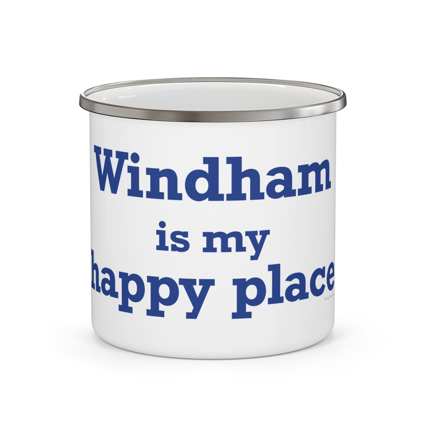 Windham is My Happy Place Enamel Camping Mug
