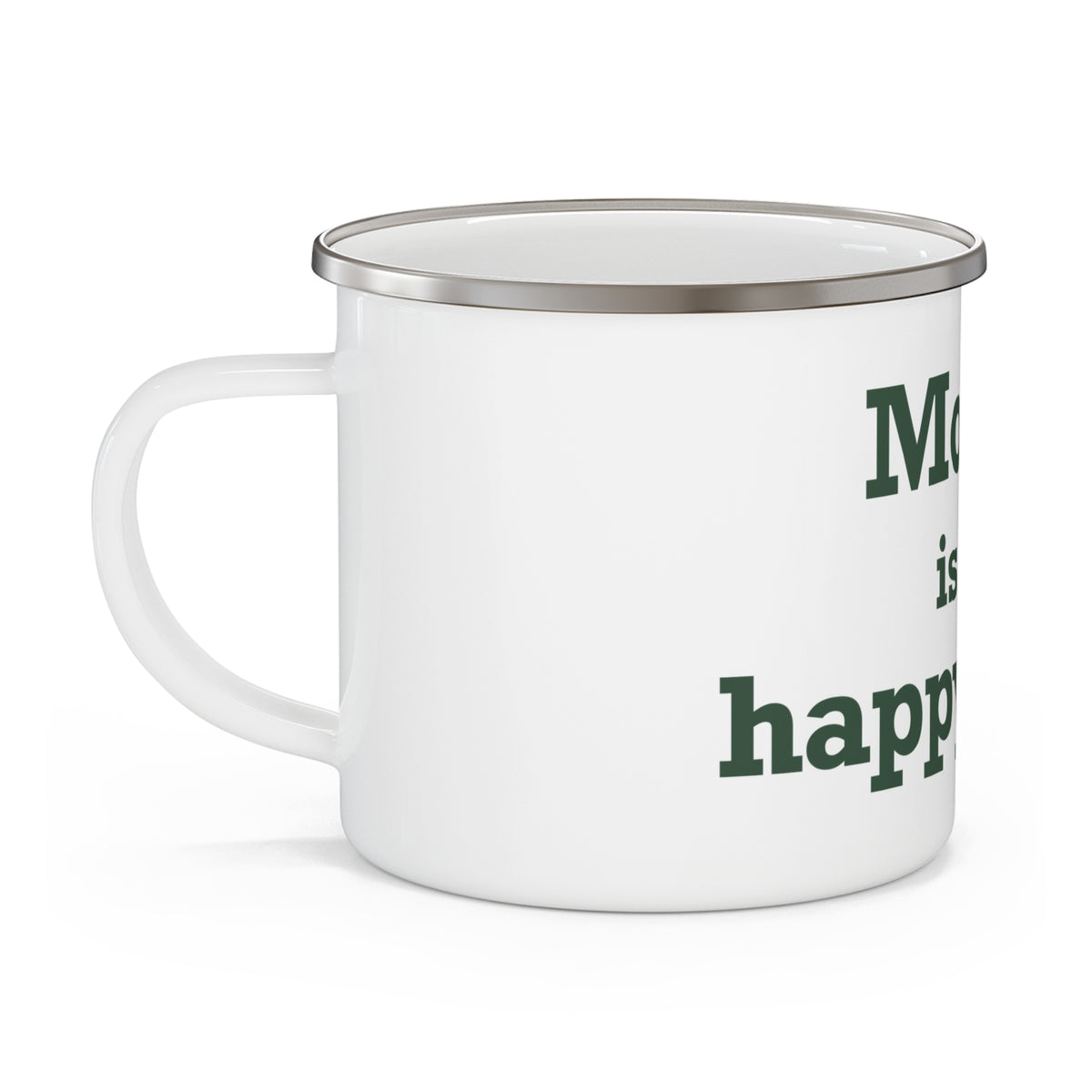 Morris is My Happy Place Enamel Camping Mug