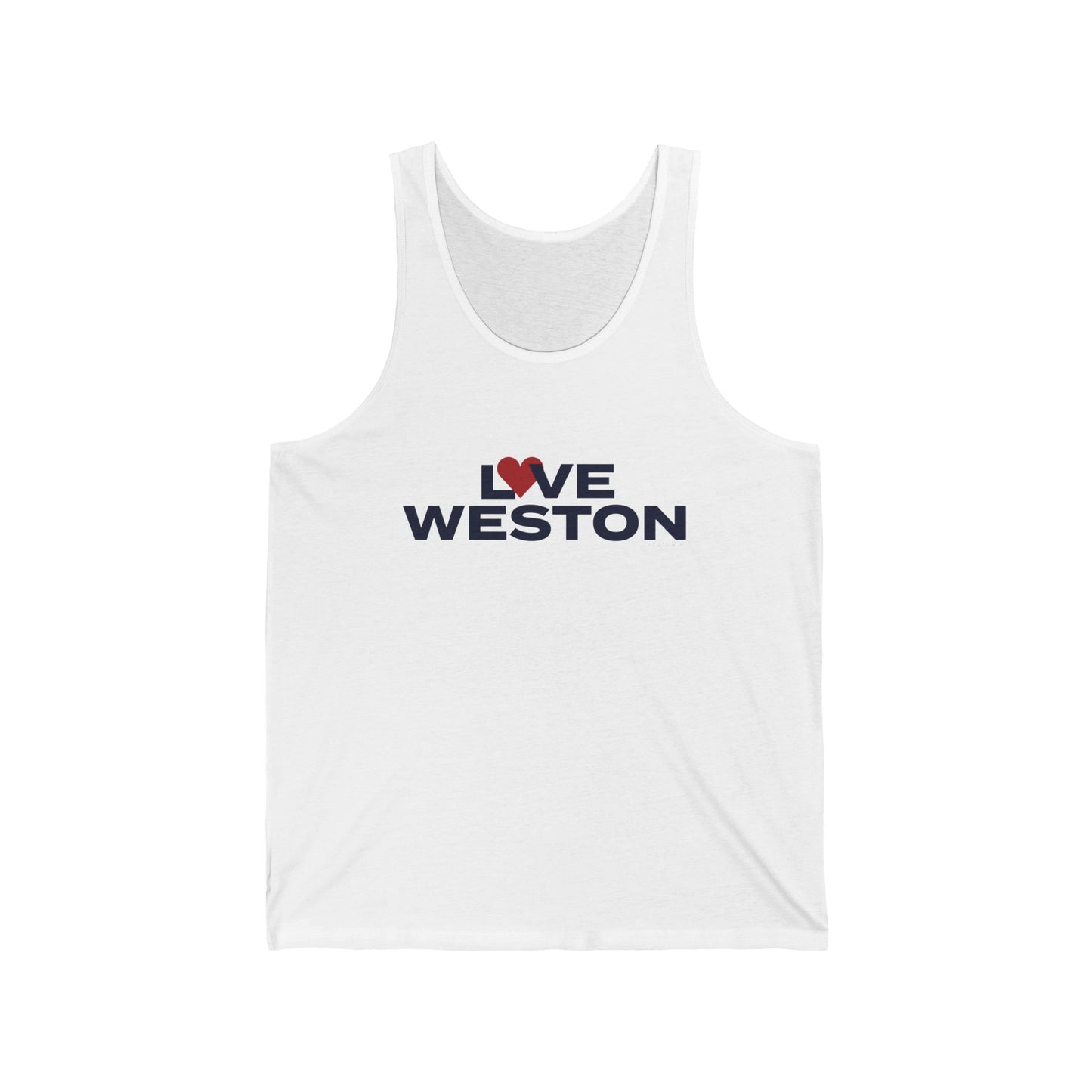 Love Weston Unisex Jersey Tank Top