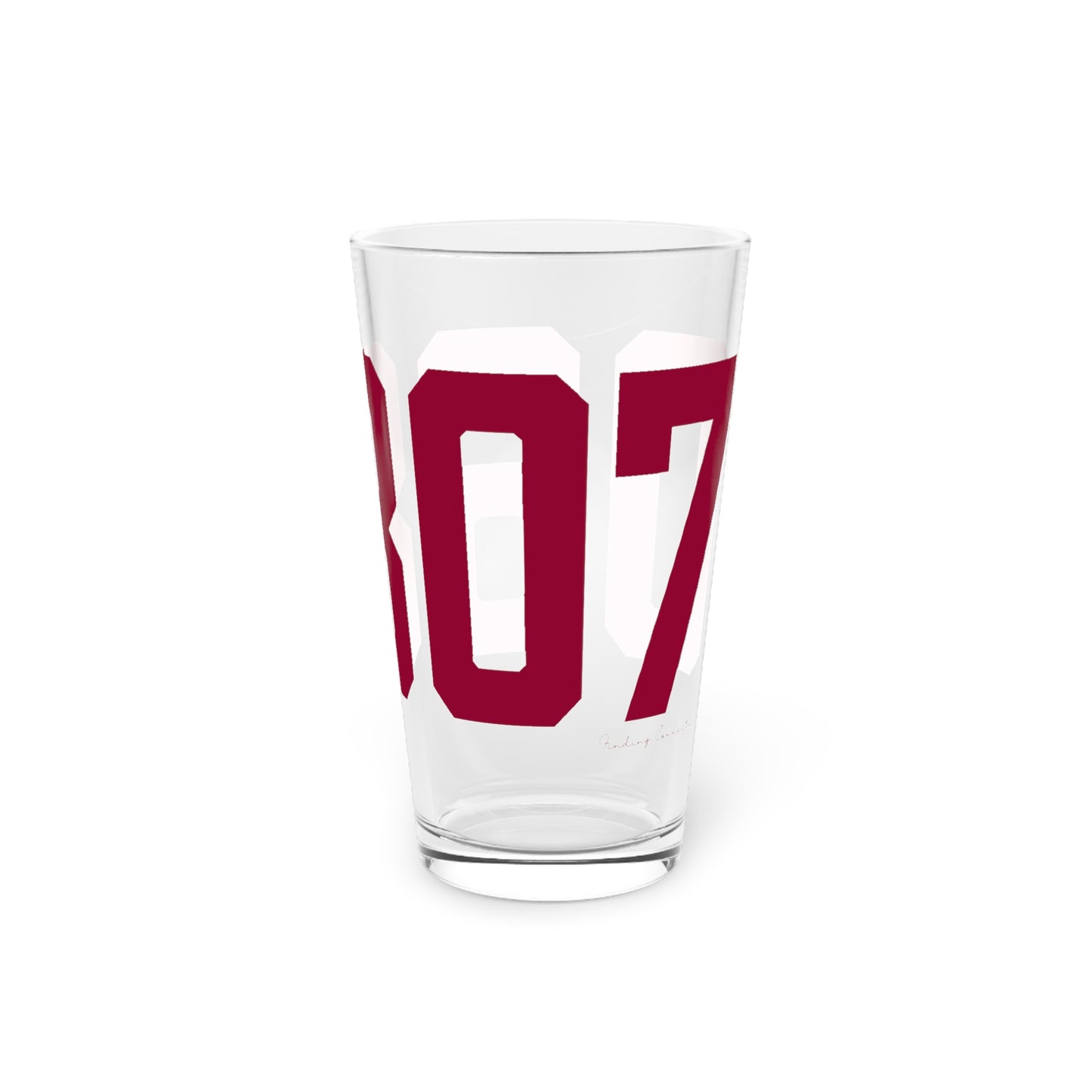 06807 - Greenwich Connecticut Zip Code Pint Glass, 16oz