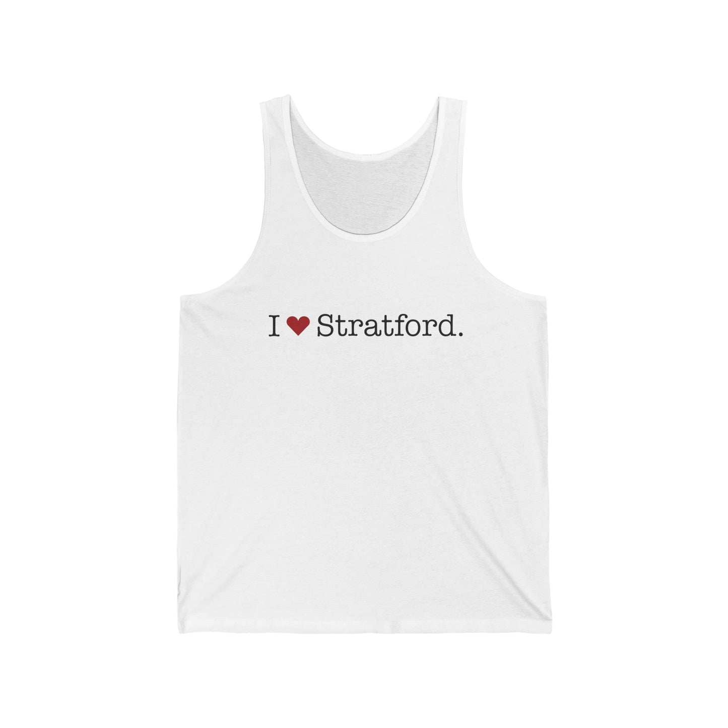 I Heart Stratford. Unisex Jersey Tank Top