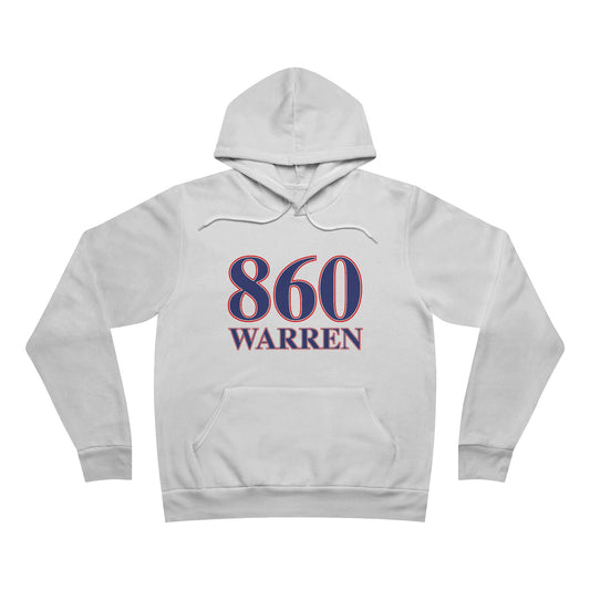 860 Warren Red White & Blue Unisex Sponge Fleece Pullover Hoodie