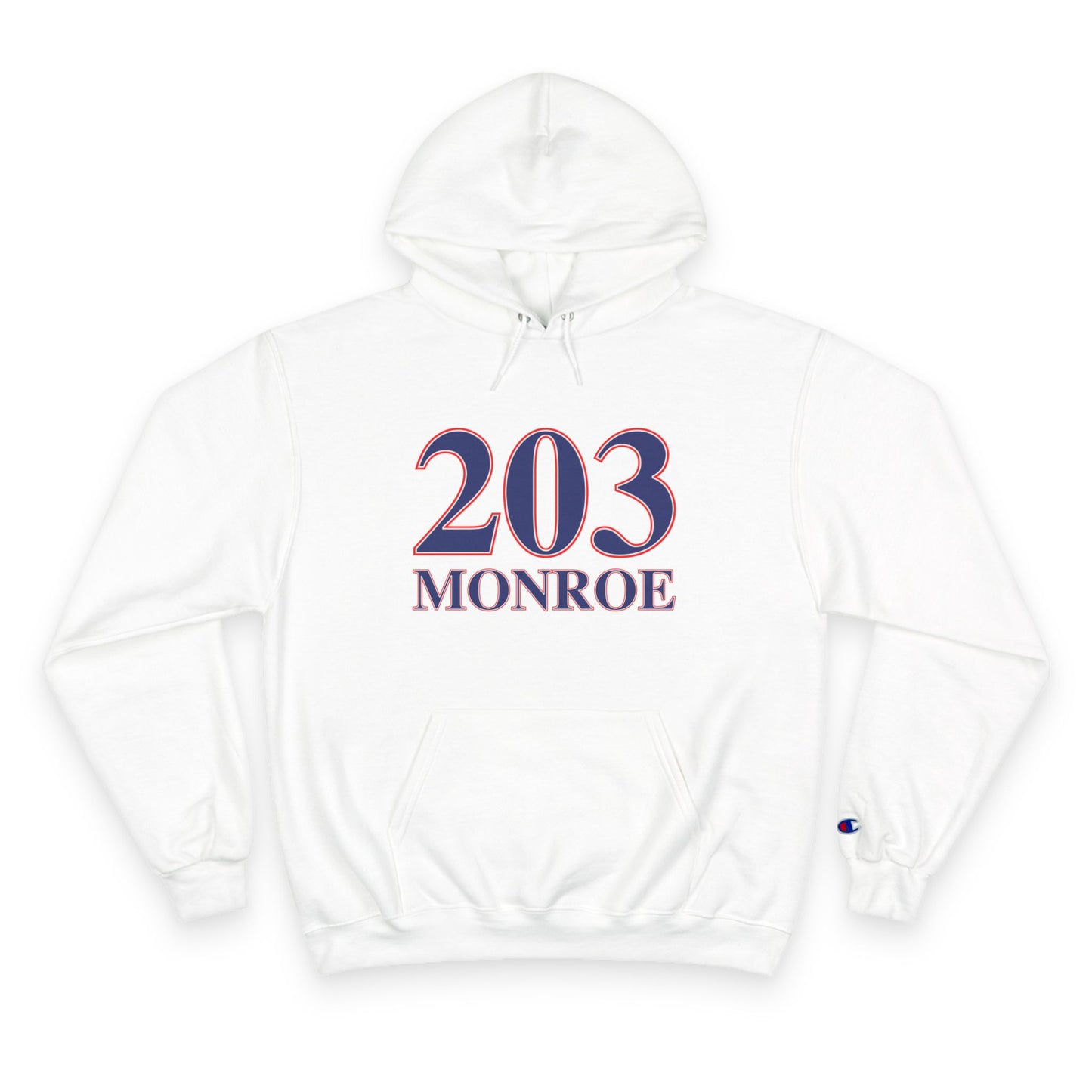 203 Monroe Red White & Blue Champion Hoodie