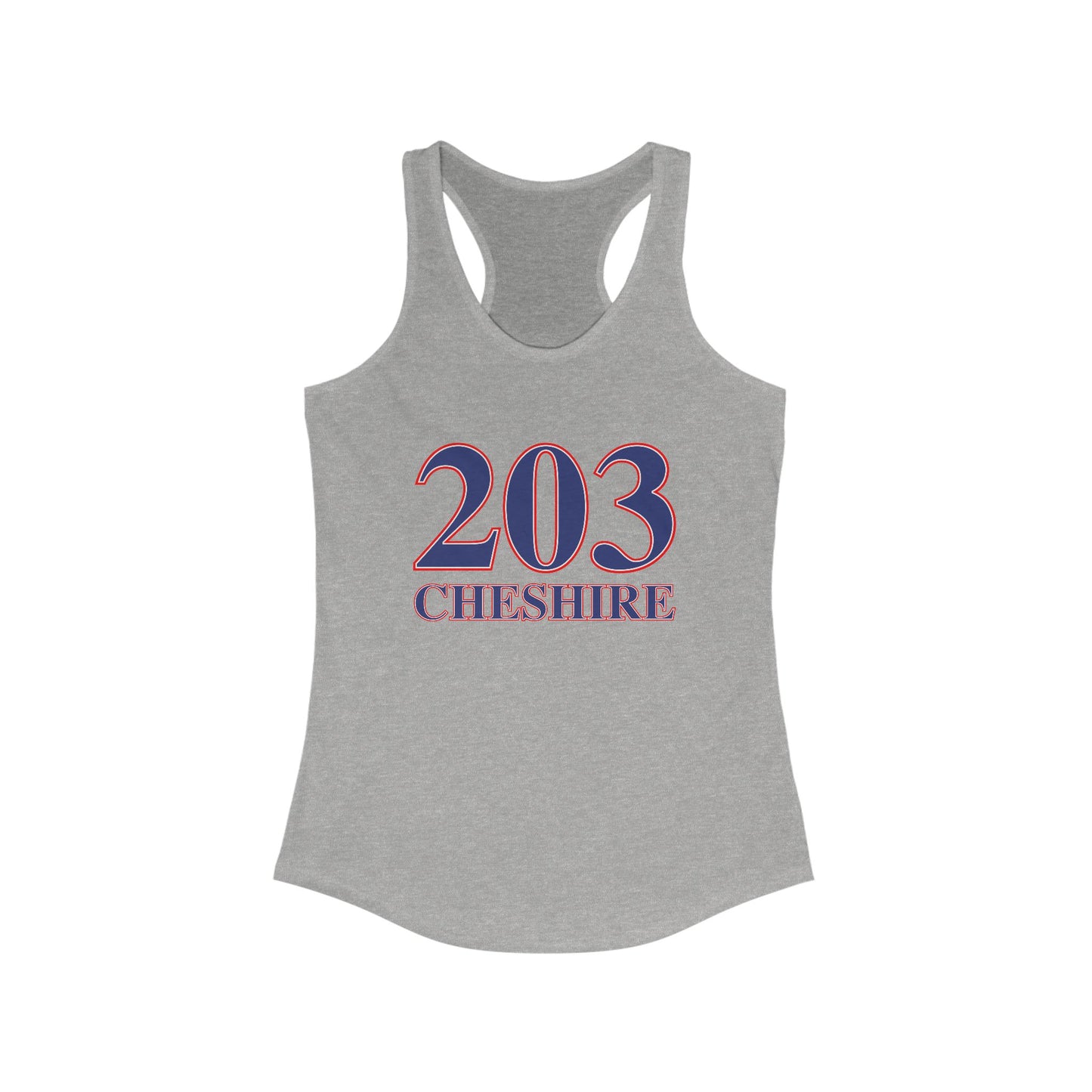 203 Cheshire Red White & Blue Women's Ideal Racerback Tank Top