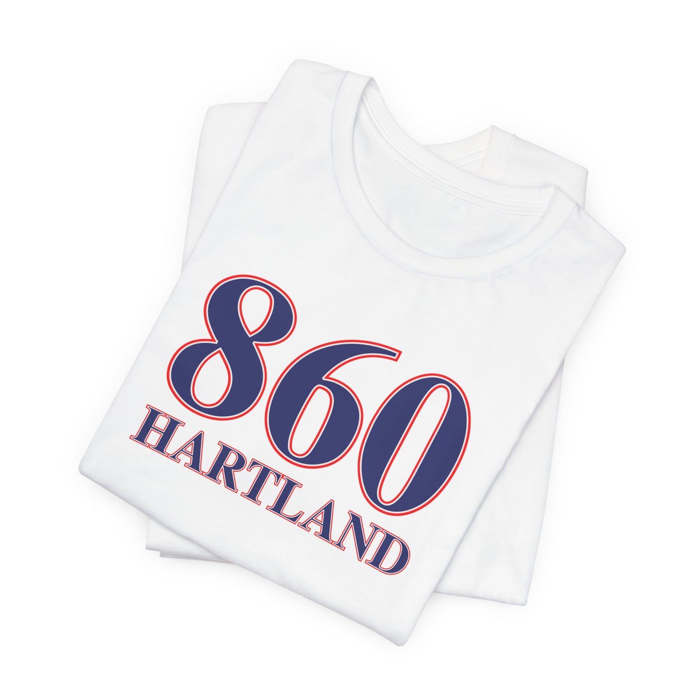 860 Hartland Red White & Blue Unisex Jersey Short Sleeve T-Shirt
