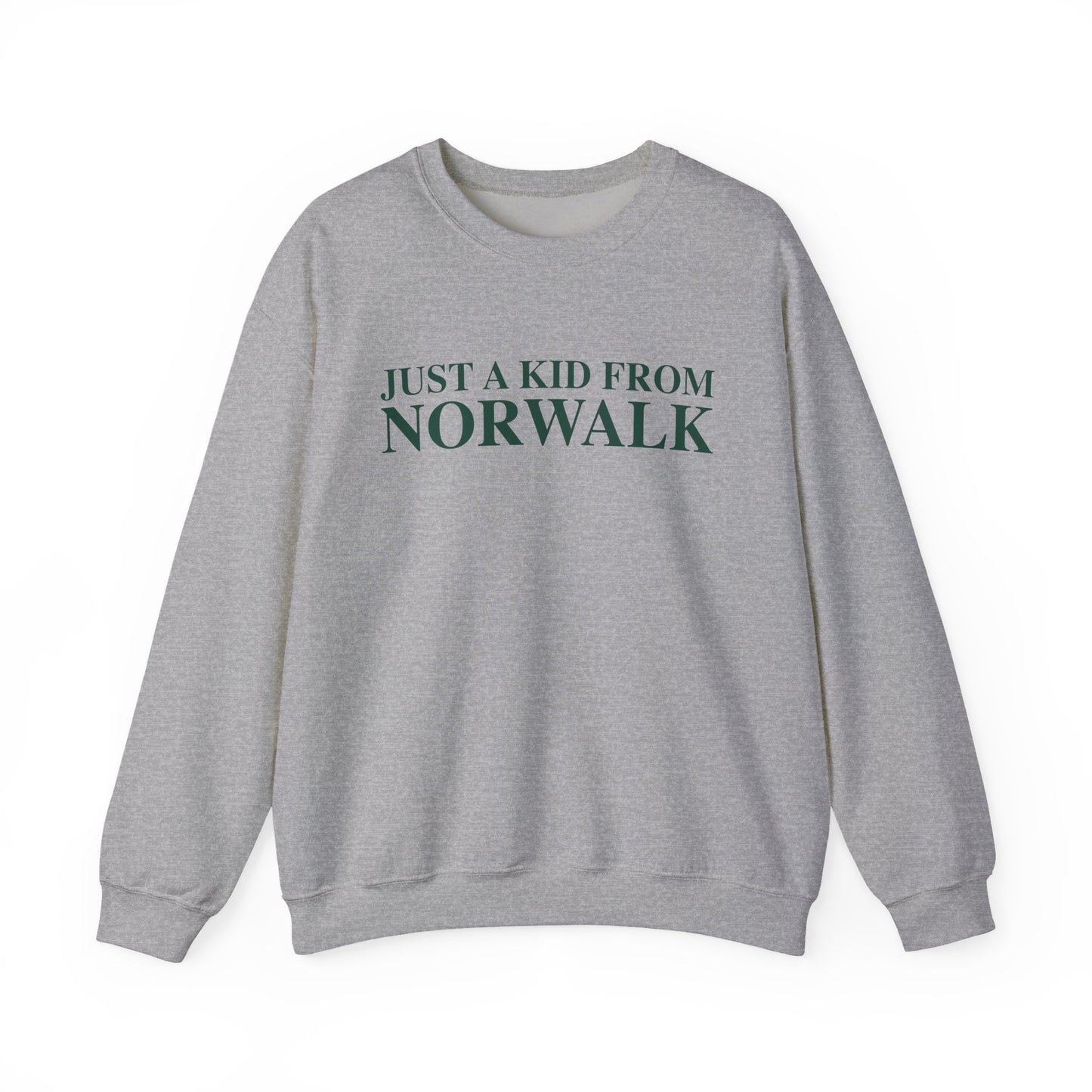Just a kid from Norwalk Unisex Heavy Blend™ Crewneck Sweatshirt