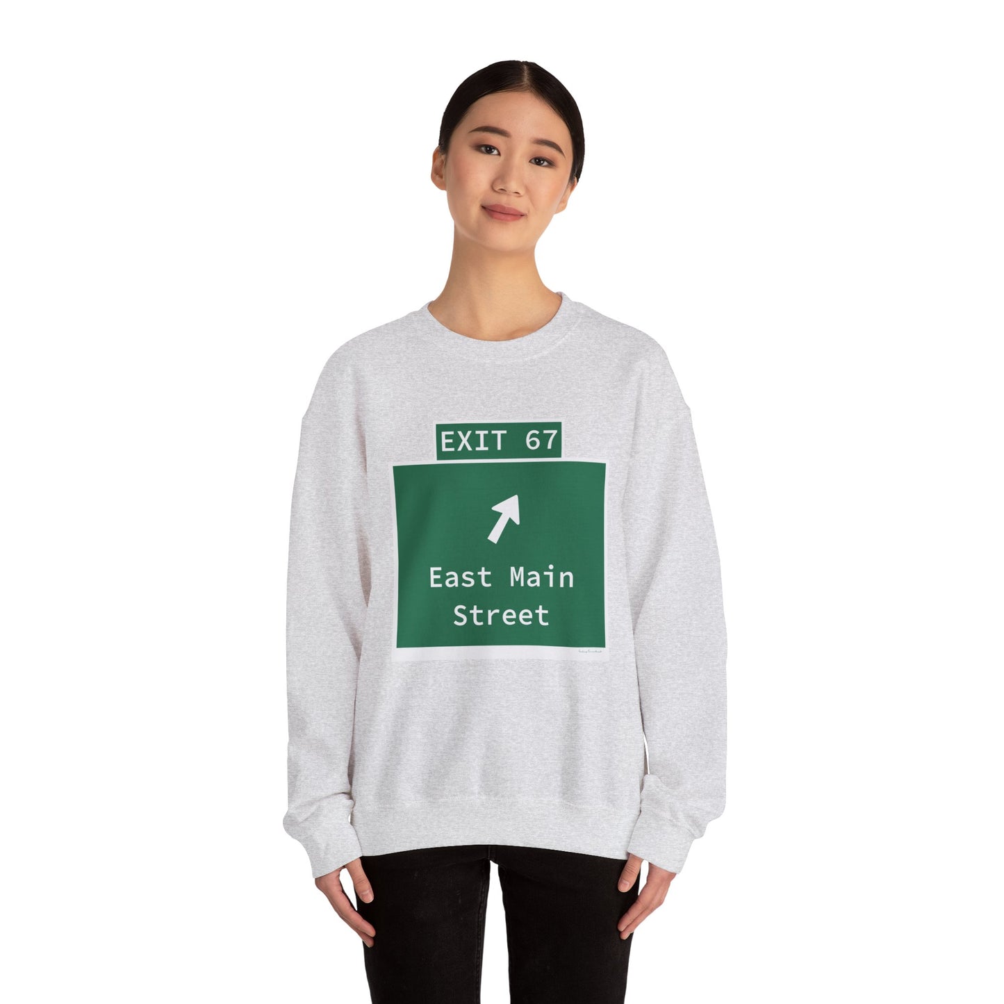 Vintage WCP Exit 67 Sign Unisex Heavy Blend™ Crewneck Sweatshirt