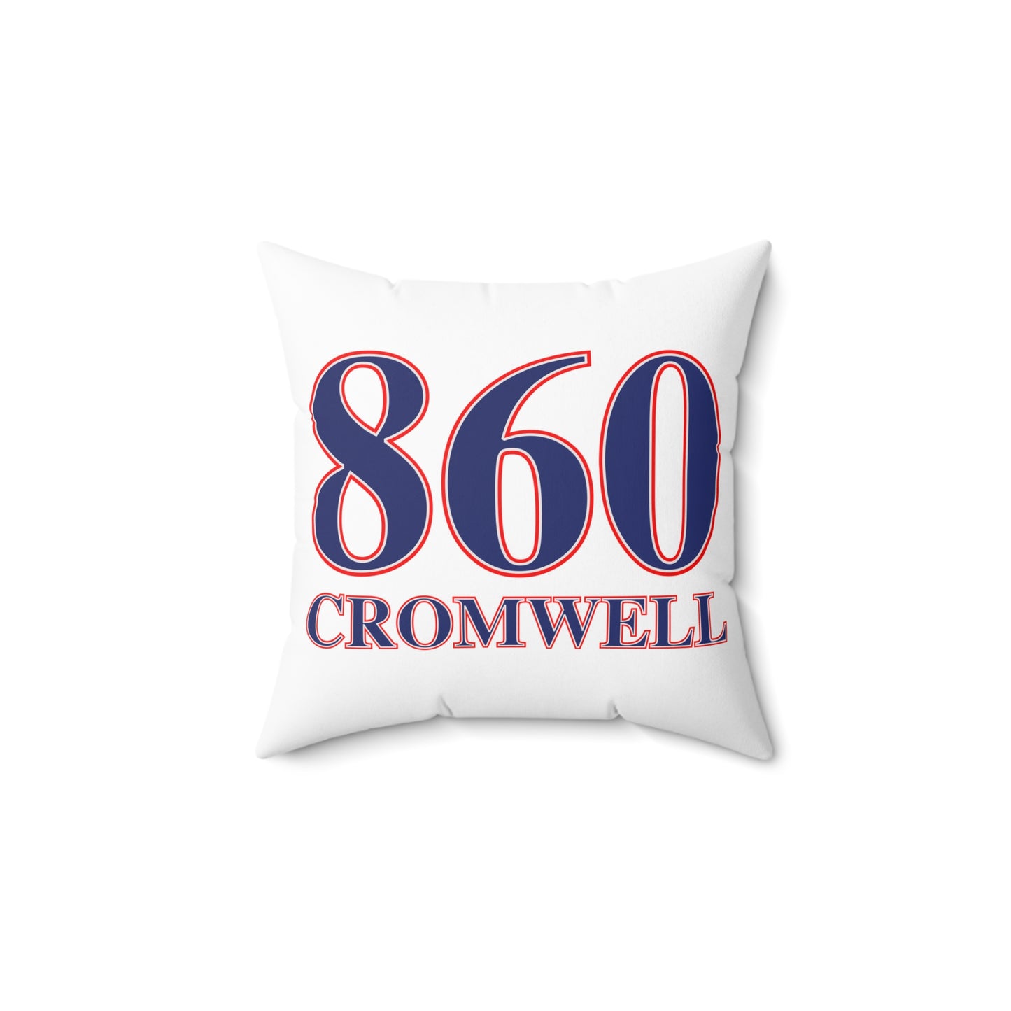 860 Cromwell Red, White & Blue Spun Polyester Square Pillow