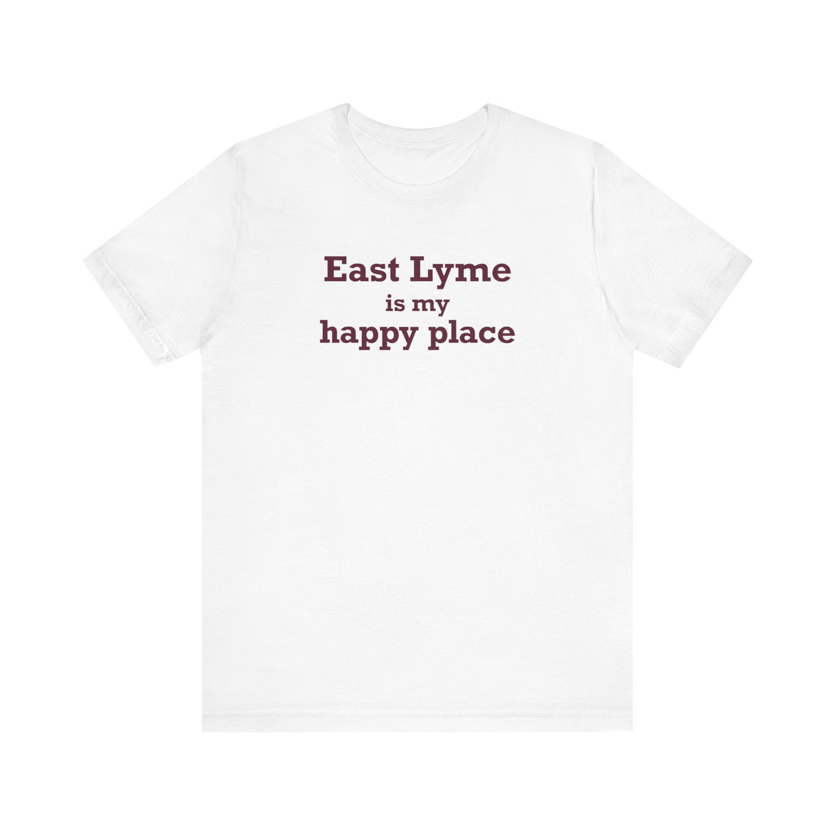 East Lyme is My Happy Place Unisex Jersey Short Sleeve T-Shirt