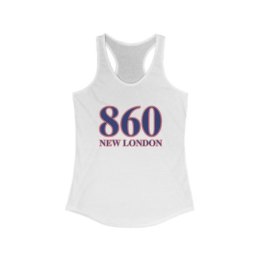 860 New London Red White & Blue Women's Ideal Racerback Tank Top