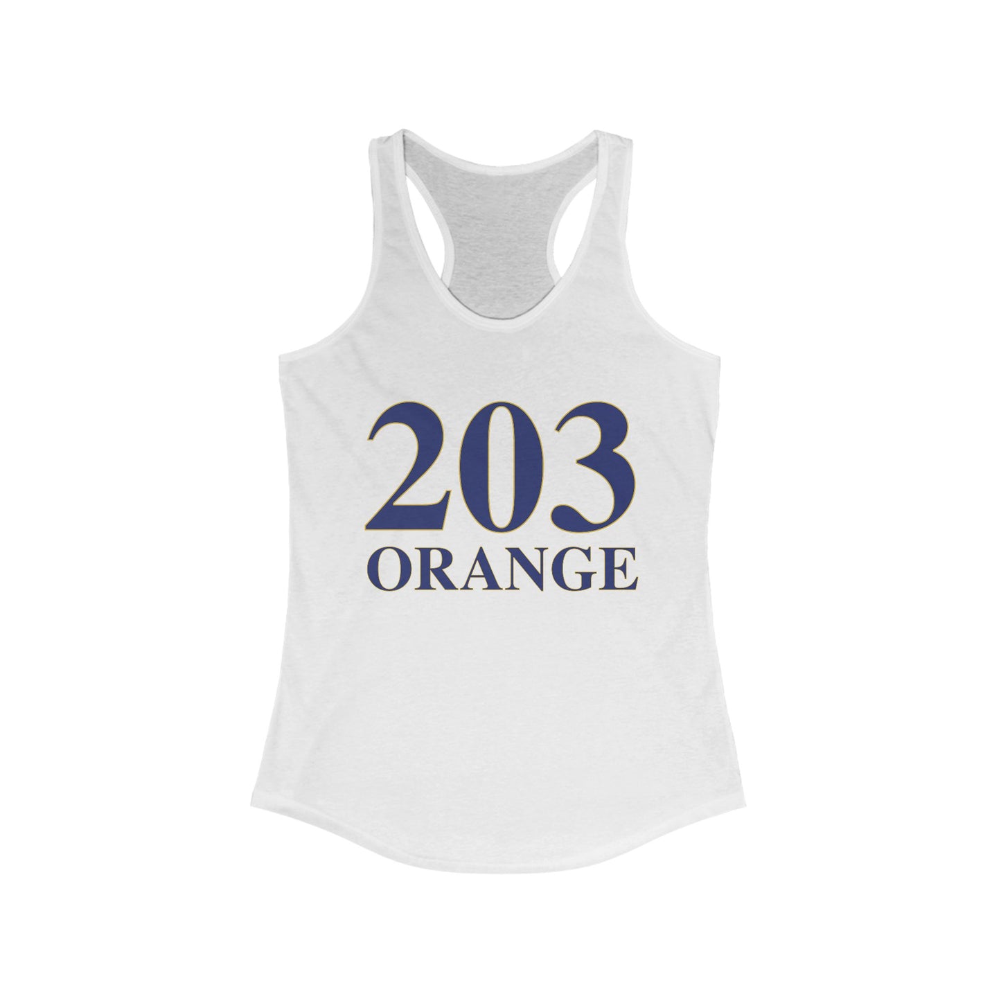 203 Orange Women's Ideal Racerback Tank Top