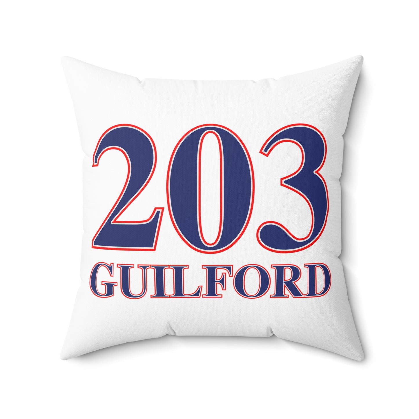 203 Guilford Red White & Blue Spun Polyester Square Pillow