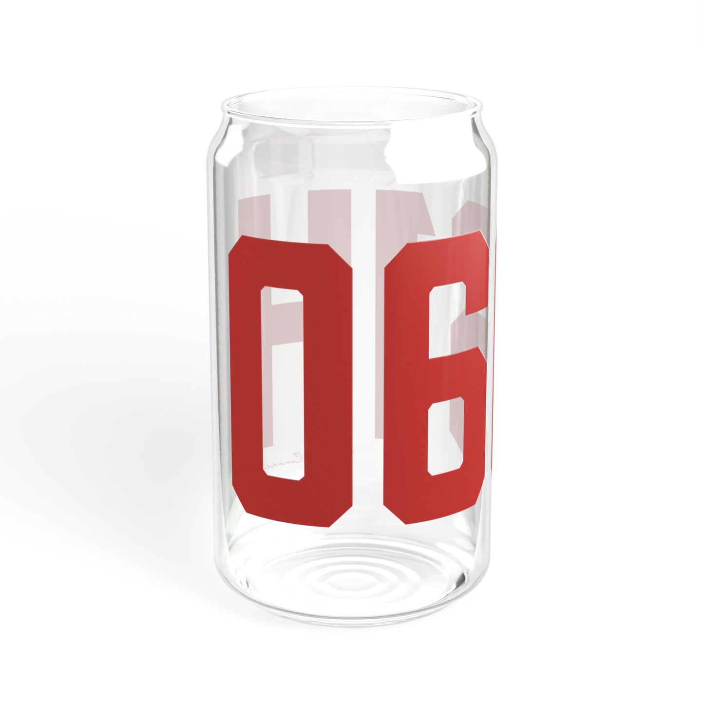 06614 - Stratford Connecticut Zip Code Sipper Glass, 16oz