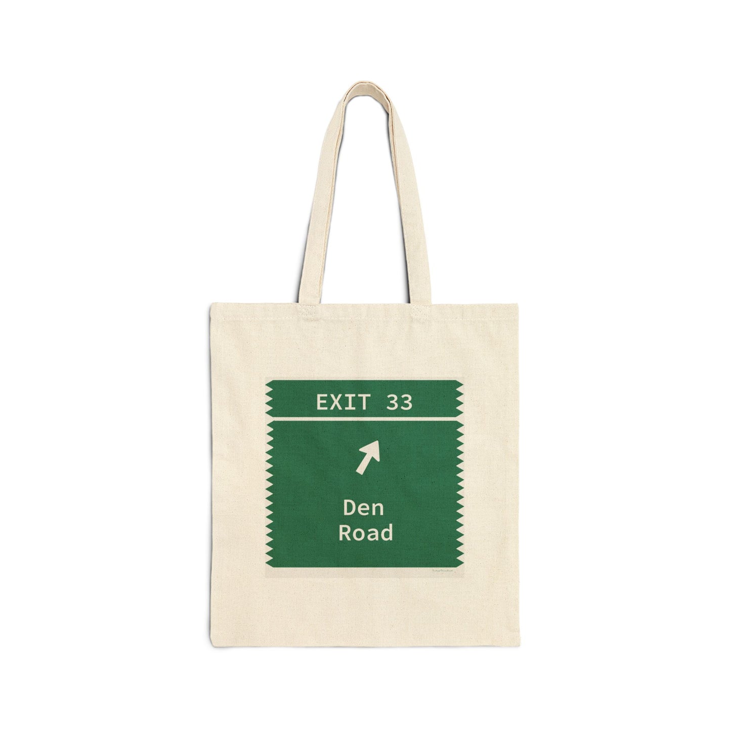 Vintage Merritt Parkway Exit 33 Sign Cotton Canvas Tote Bag