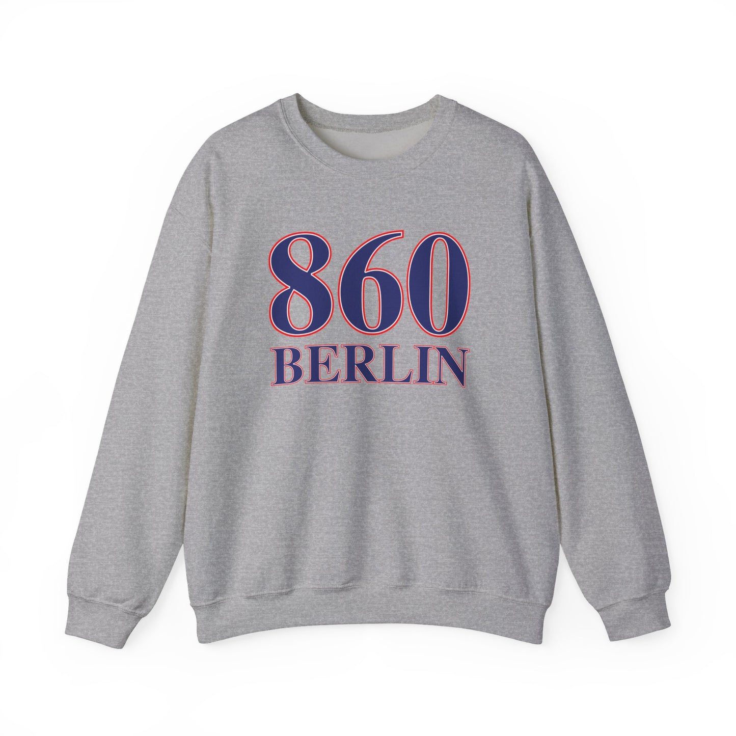 860 Berlin Red White & Blue Unisex Heavy Blend™ Crewneck Sweatshirt