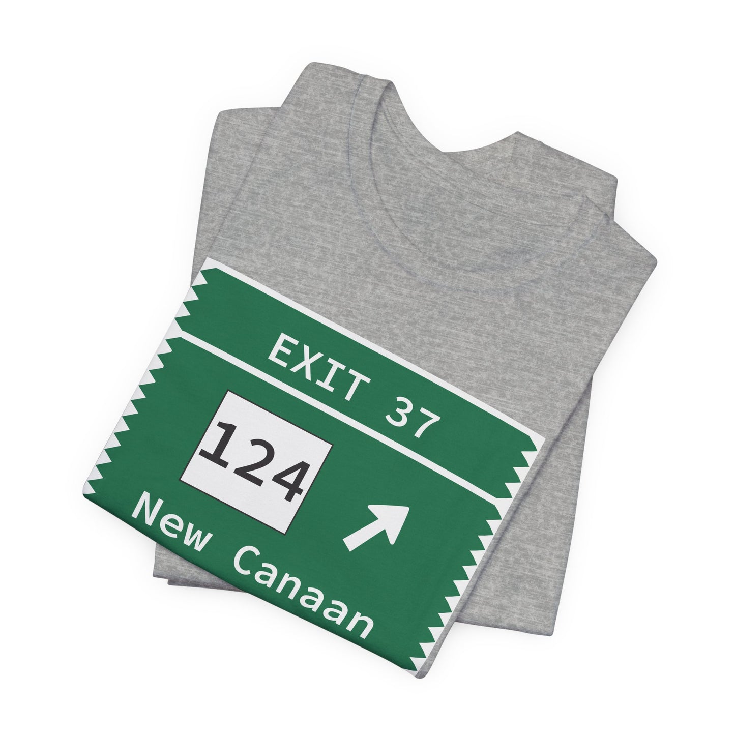 Vintage Merritt Parkway Exit 37 Sign Unisex Jersey Short Sleeve T-Shirt