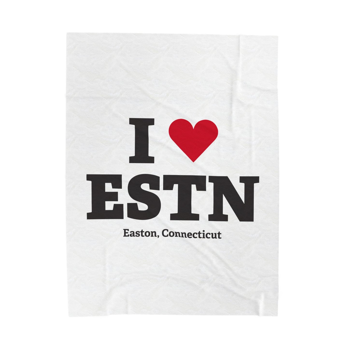 I Heart ESTN Velveteen Plush Blanket