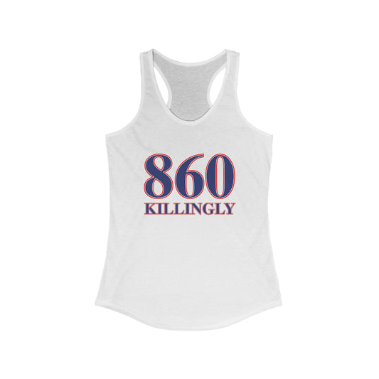 860 Killingly Red White & Blue Women's Ideal Racerback Tank Top
