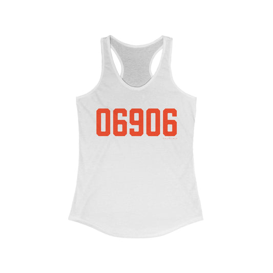06906 Stamford Connecticut Zip Code Women's Ideal Racerback Tank Top