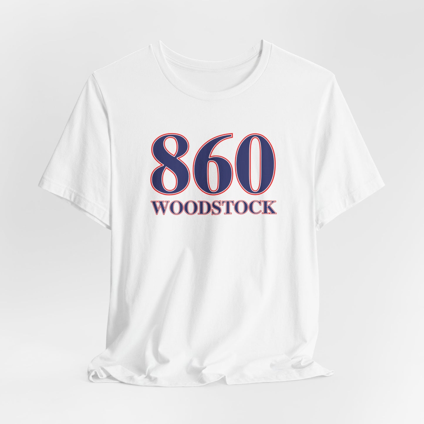 860 Woodstock Red White & Blue Unisex Jersey Short Sleeve T-Shirt