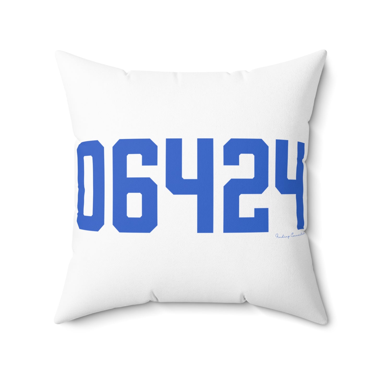 06464 East Hampton Connecticut Zip Code Spun Polyester Square Pillow