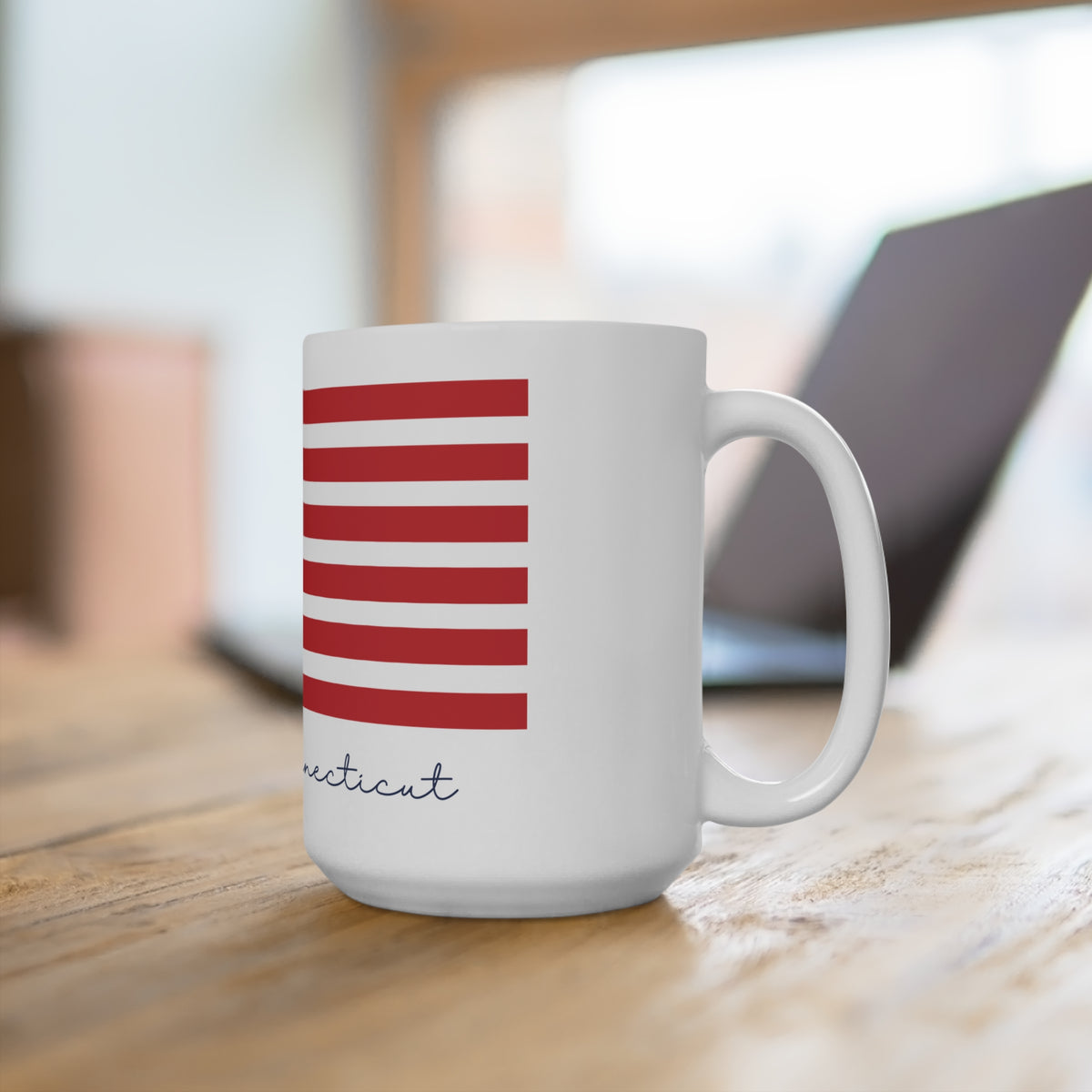 Portland Connecticut Connecticut Flag Mug 15oz