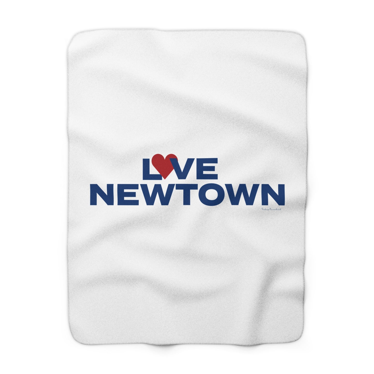 Love Newtown Sherpa Fleece Blanket