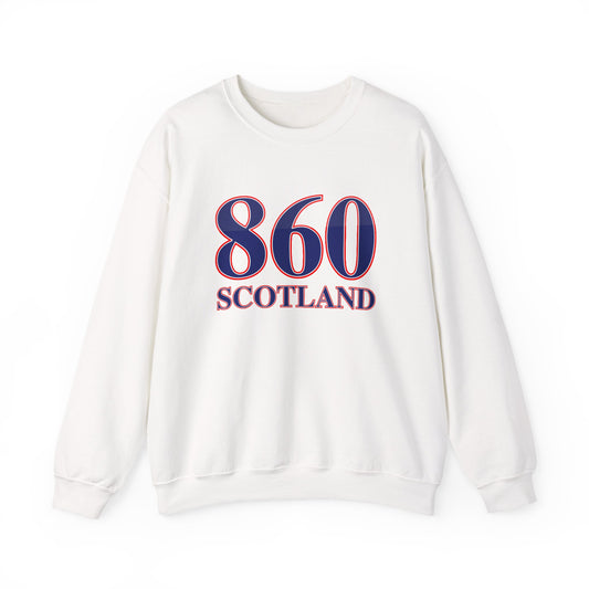 860 Scotland Red White & Blue Unisex Heavy Blend™ Crewneck Sweatshirt