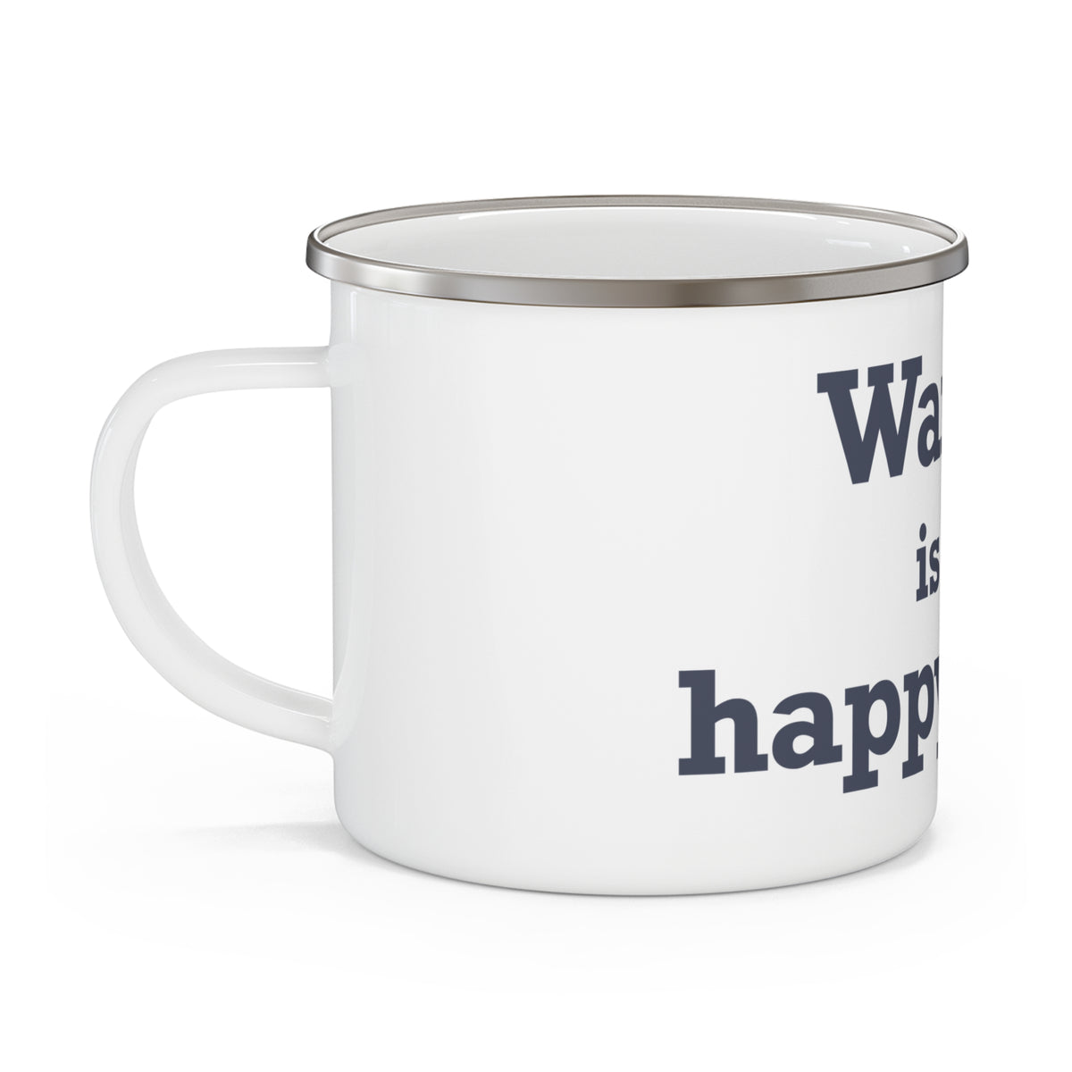 Warren is My Happy Place Enamel Camping Mug