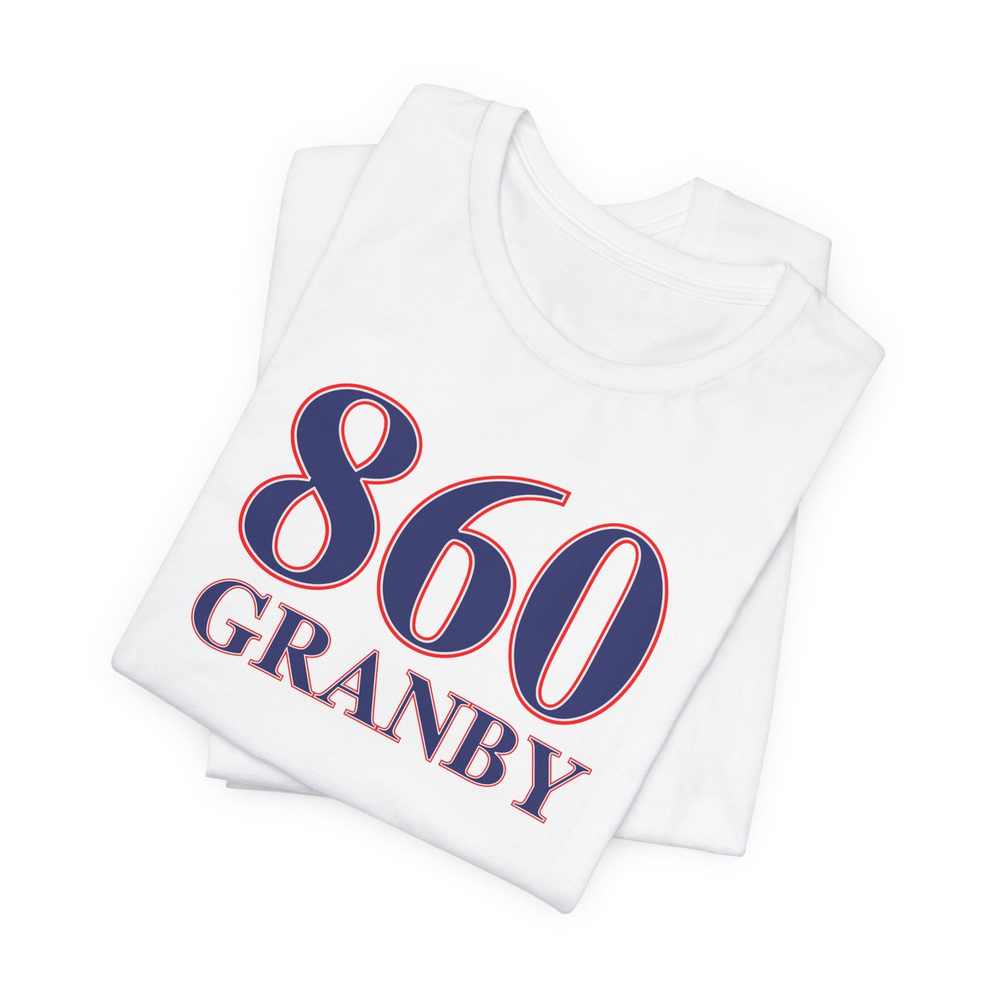 860 Granby Red White & Blue Unisex Jersey Short Sleeve T-Shirt