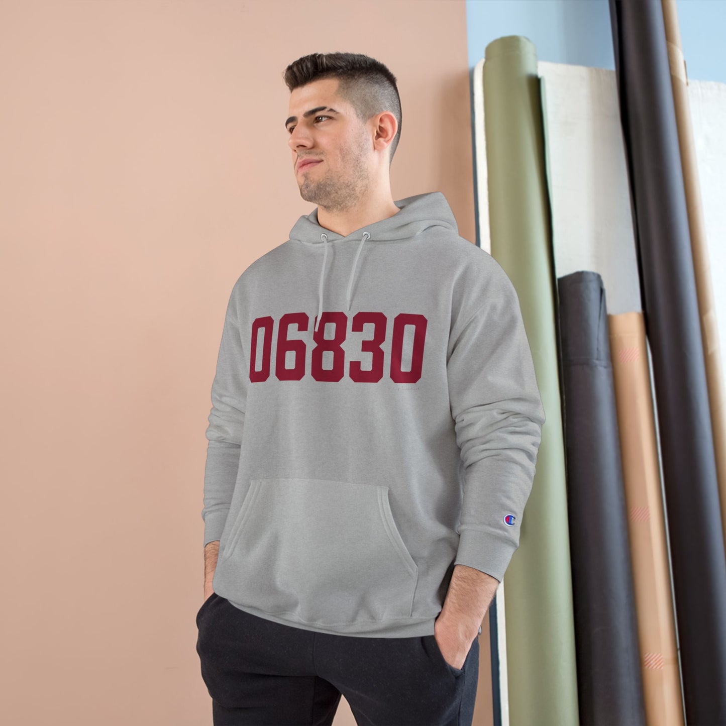 06830 - Greenwich Connecticut Zip Code Champion Hoodie