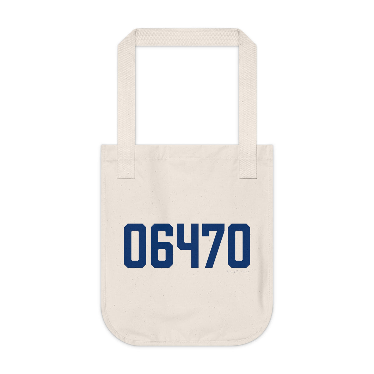 06470 Newtown Connecticut Zip Code Organic Canvas Tote Bag